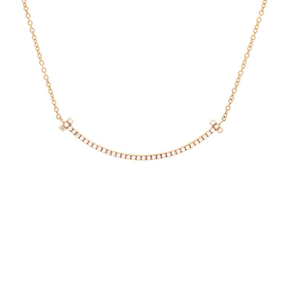 Tiffany & Co. Small T Smile Pendant Necklace